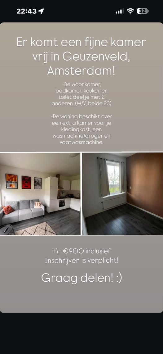 Image accompanying room listing